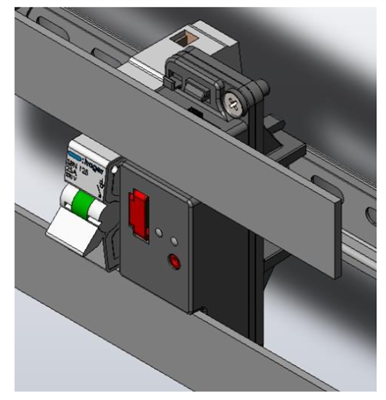 DIN-rail adapter voor SOMcom2.1